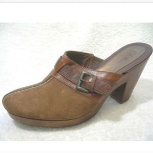 Cole Haan Suede Platform Mules